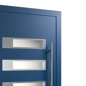 Adoro-Haustür: ECOS Seconda - Türen mit Glasrahmen in Edelstahloptik