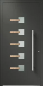 Haustür von Adoro: ECOS Pthohos - Tür mit kleinen detaillierten Applikationen