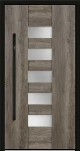 Haustüren von Panz: BLACKLINE - Art Decor Line - Tür mit schwarzen Nuten