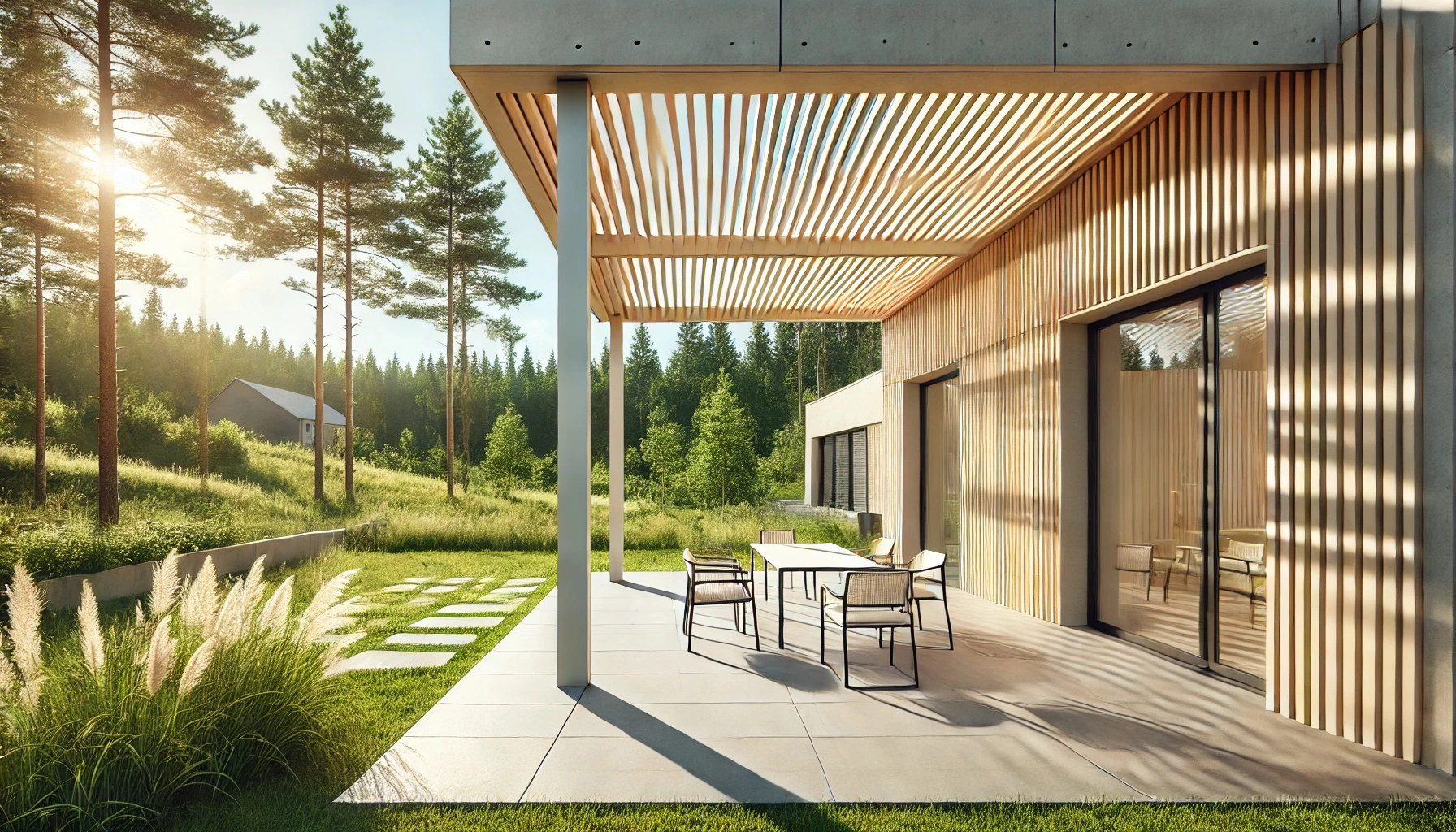 Lamellenpergola – Bauelemente Stefan Götz